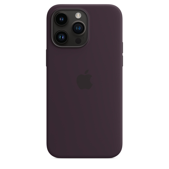Ốp Silicon iPhone 14 Pro Max Tím đậm MagSafe Replica