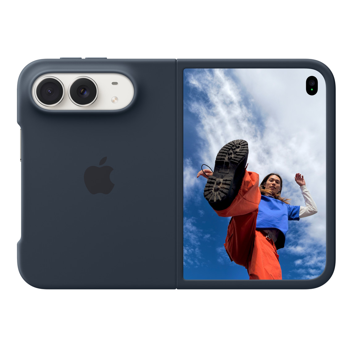 Ốp Lưng iPhone Duo Xanh Navy Chính Hãng
