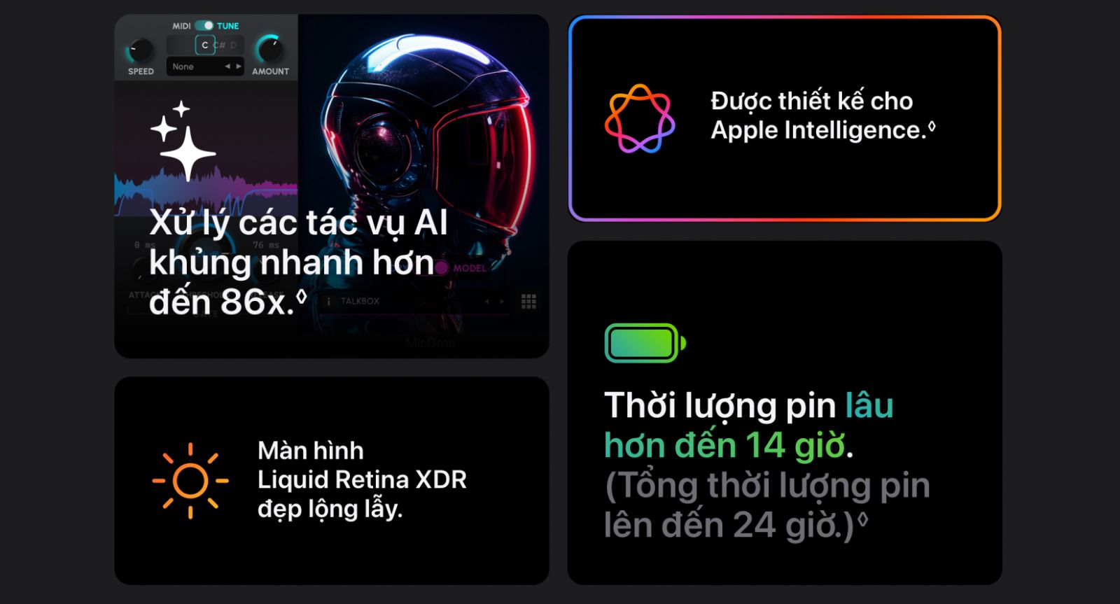 MacBook Pro 14 inch M5 32GB/4TB Thông Số