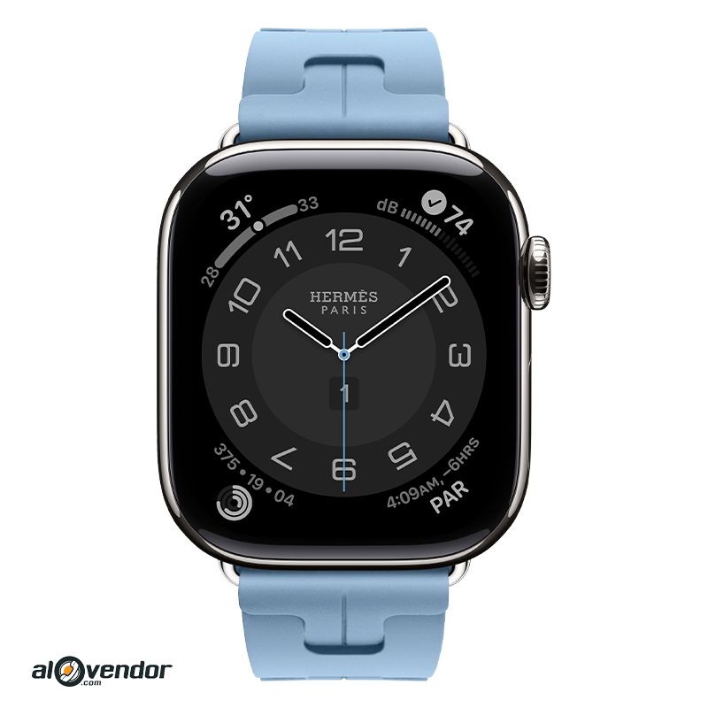Apple Watch Hermes Series 11 42mm Kilim Bleu Pastel