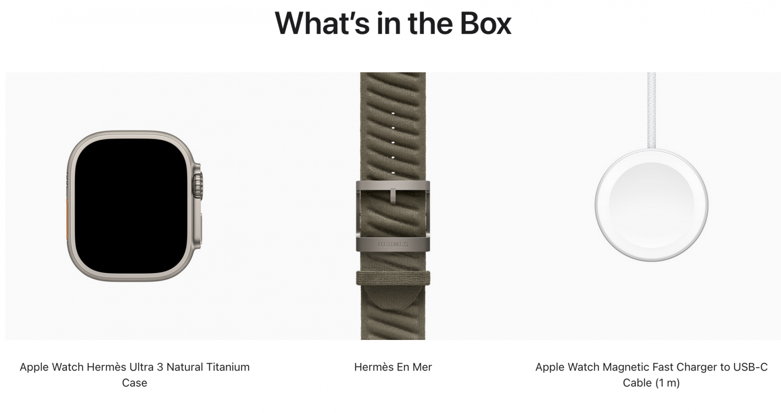 Apple Watch Hermes Ultra 3 En Mer Gris Titane