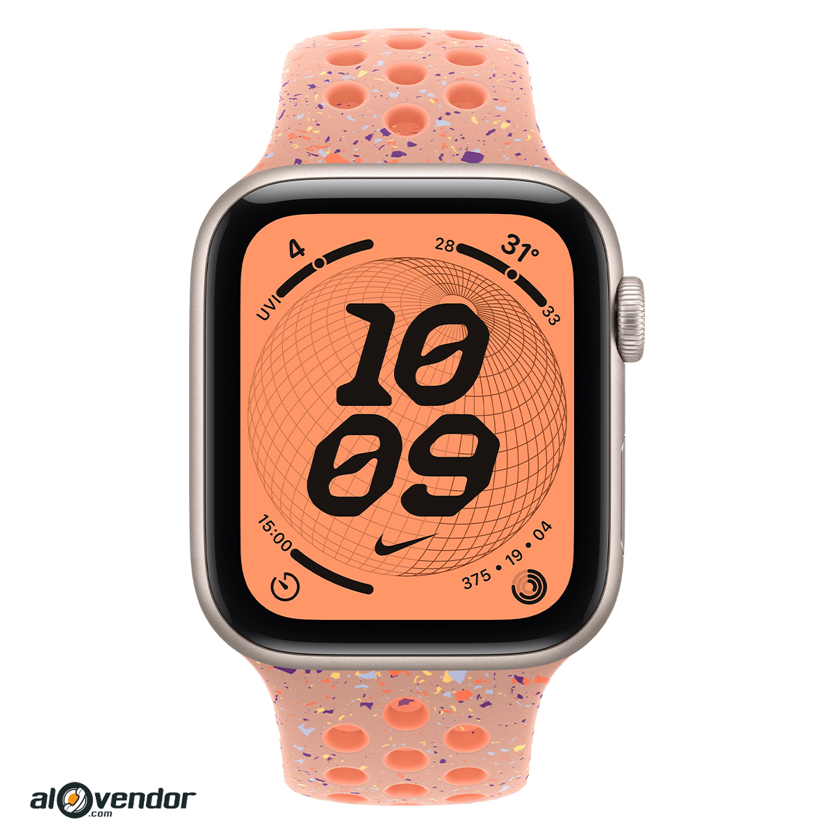 Apple Watch SE 3 44mm GPS Alpenglow Pink Nike Sport Band Chính Hãng