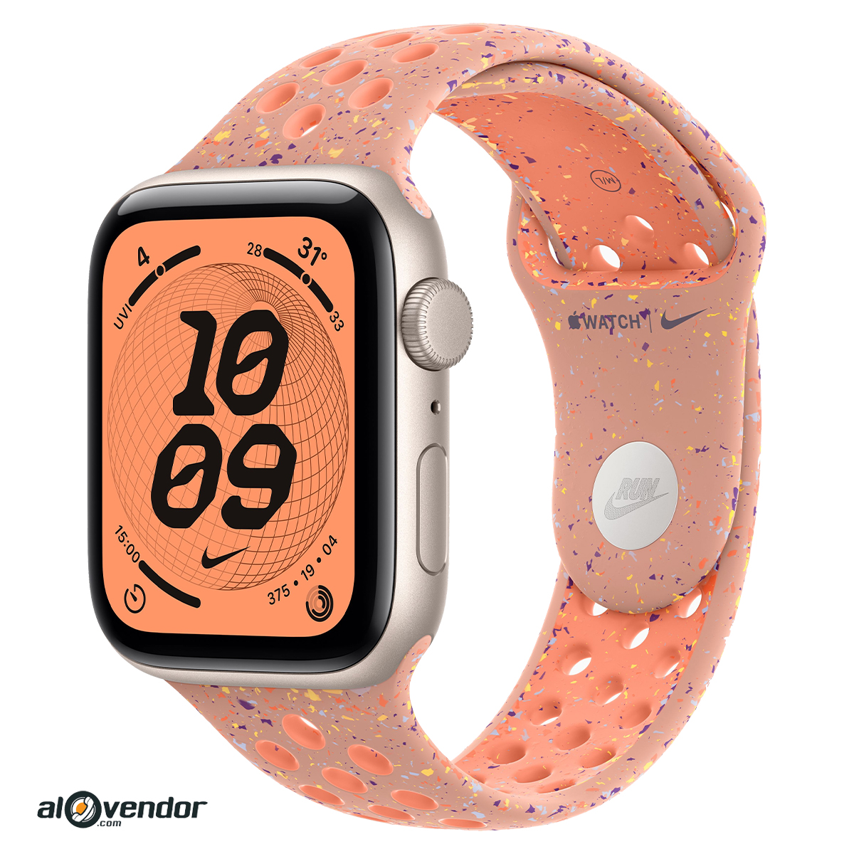 Apple Watch SE 3 44mm GPS Alpenglow Pink Nike Sport Band