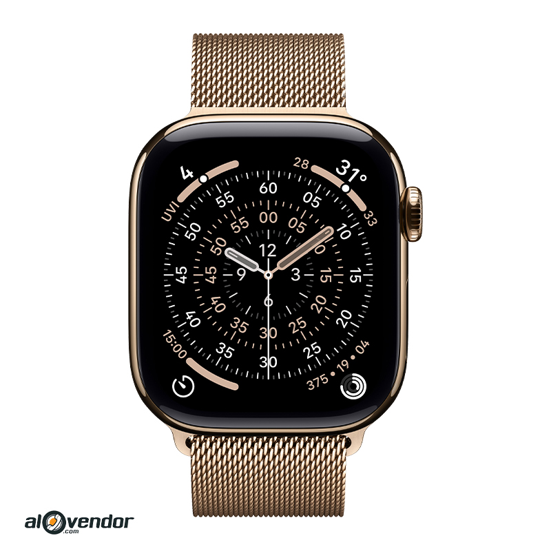 Apple Watch Series 11 42mm Gold Titanium Milanese Loop Chính Hãng