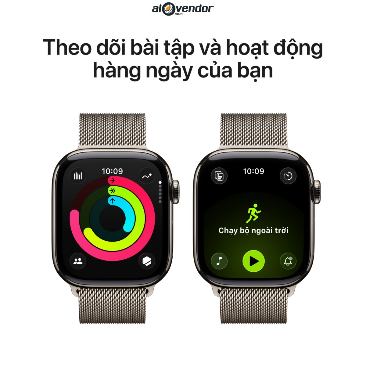 Apple Watch Series 11 42mm Slate Titanium Milanese Loop Giá Rẻ