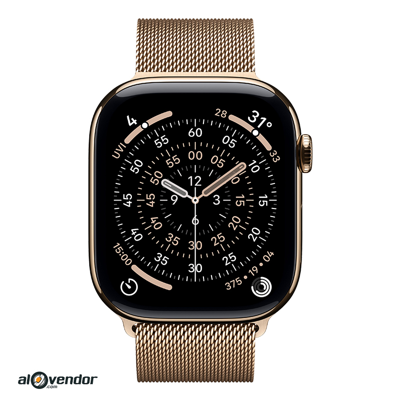 Apple Watch Series 11 46mm Gold Titanium Milanese Loop Chính Hãng
