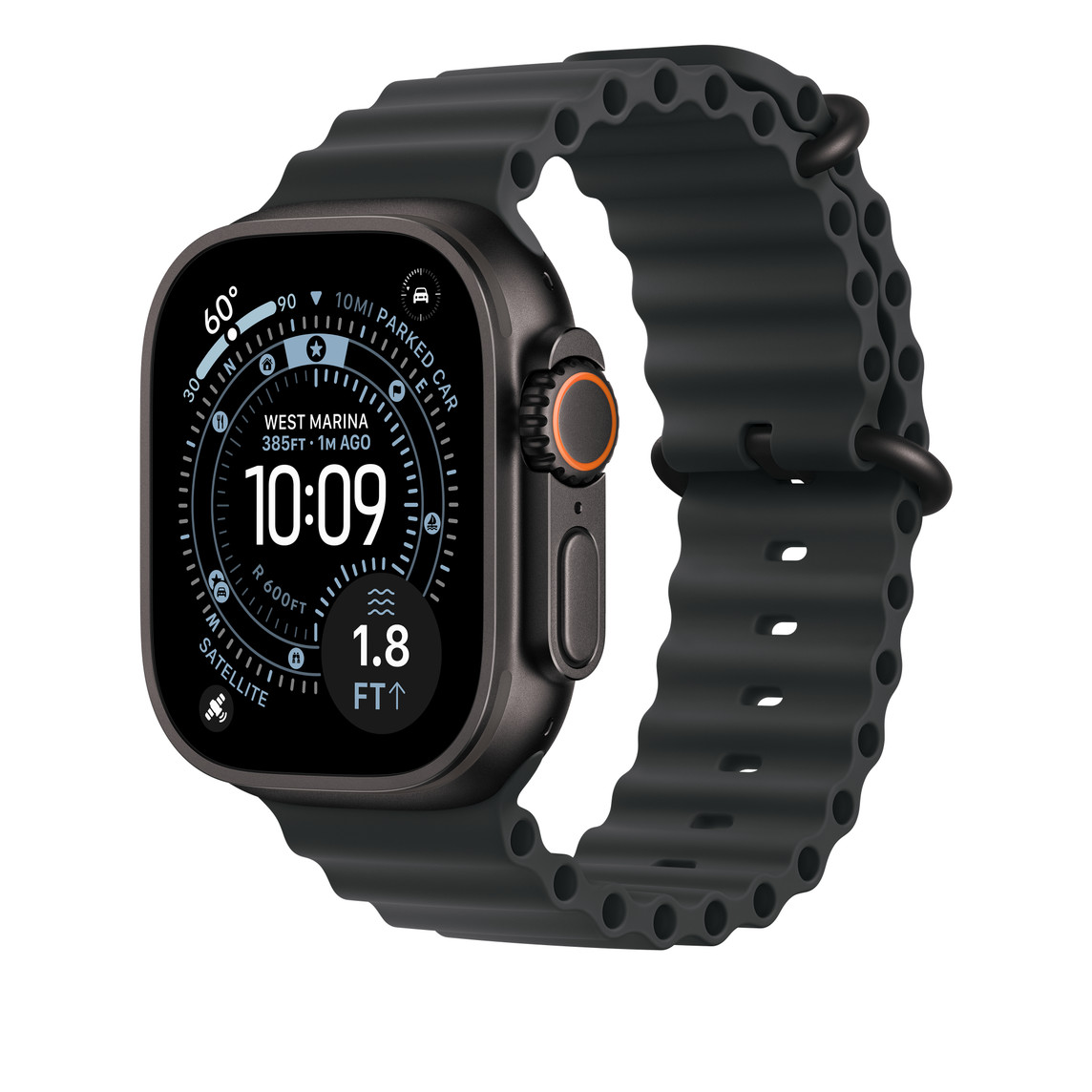 Dây Apple Watch Ultra Ocean khoá đen