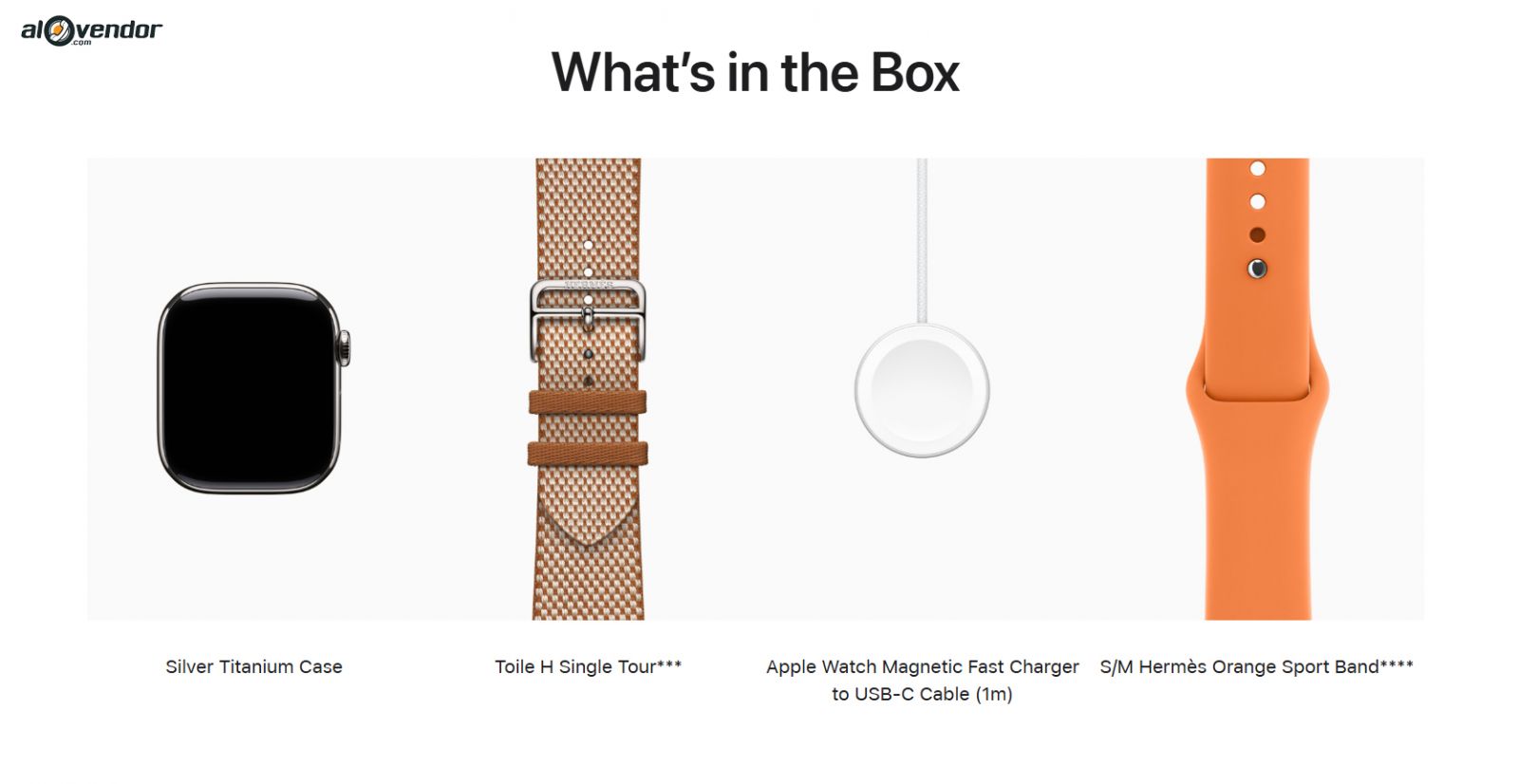 Hộp Apple Watch Series 11 42mm Gold Ecru Toile H