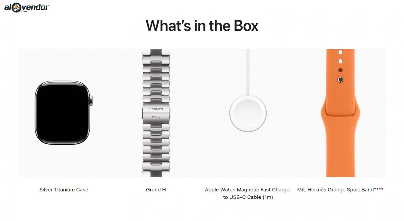 Hộp Apple Watch Hermes Series 11 46mm Satine Grand H