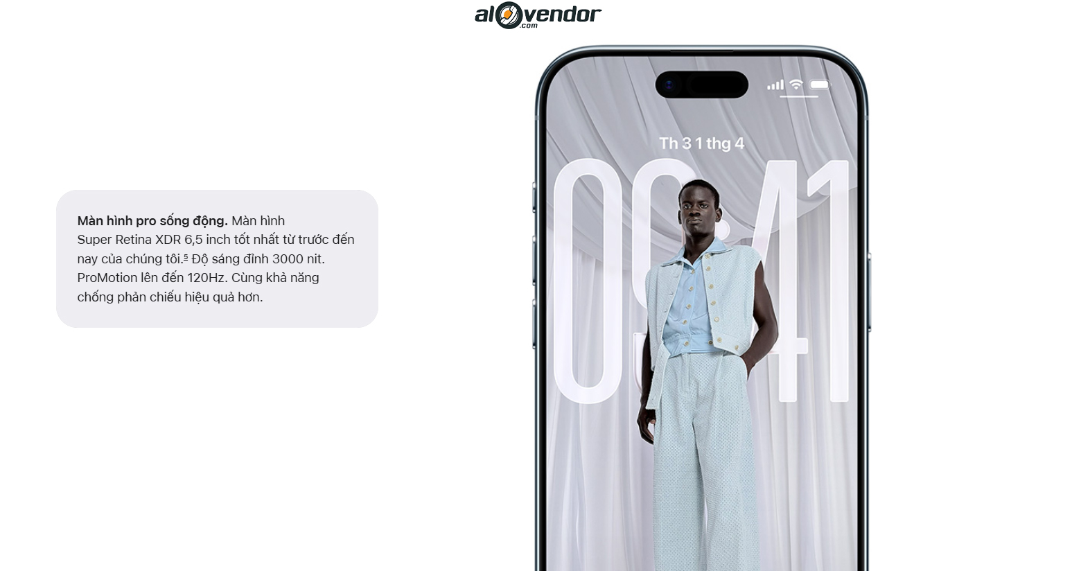 iPhone Air 1TB Cloud White Màn Hình