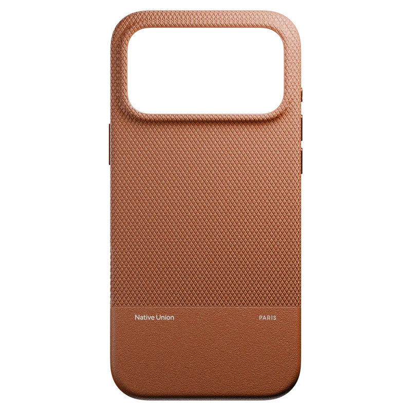 Ốp da Native Union iPhone 18 Pro Max Nâu
