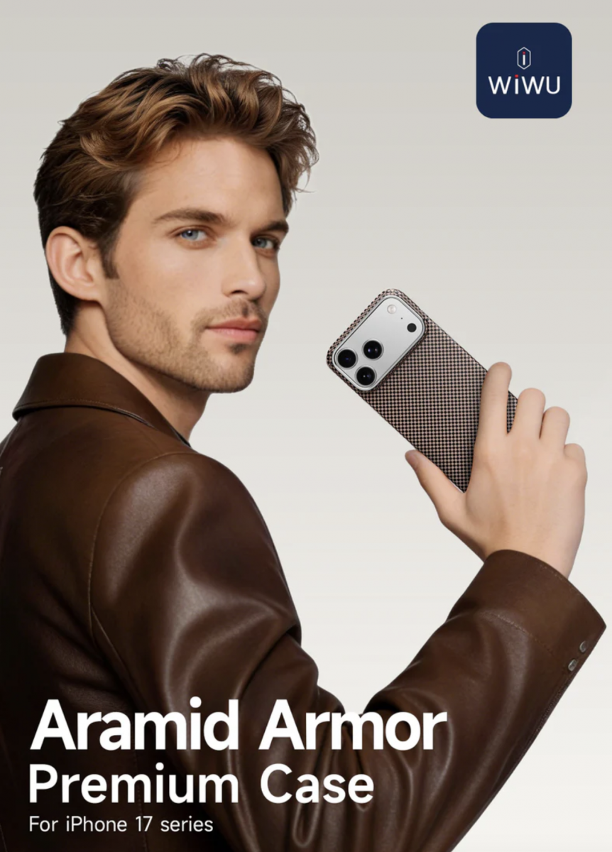 Ốp iPhone 17 Pro Max Sợi Aramid Nâu