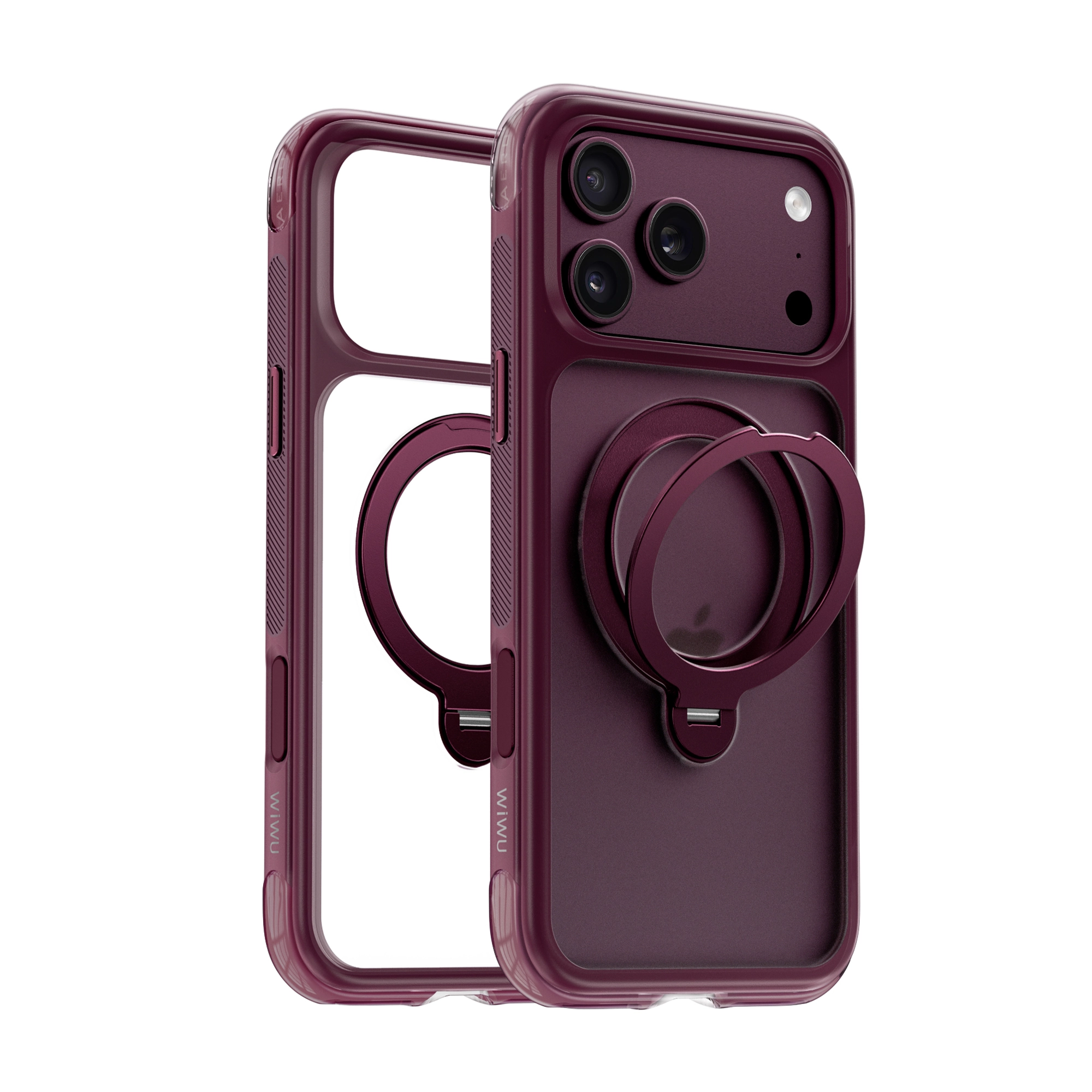 ốp iPhone 18 Pro Max Wiwu AeroShield Ultra Đỏ Burgundy