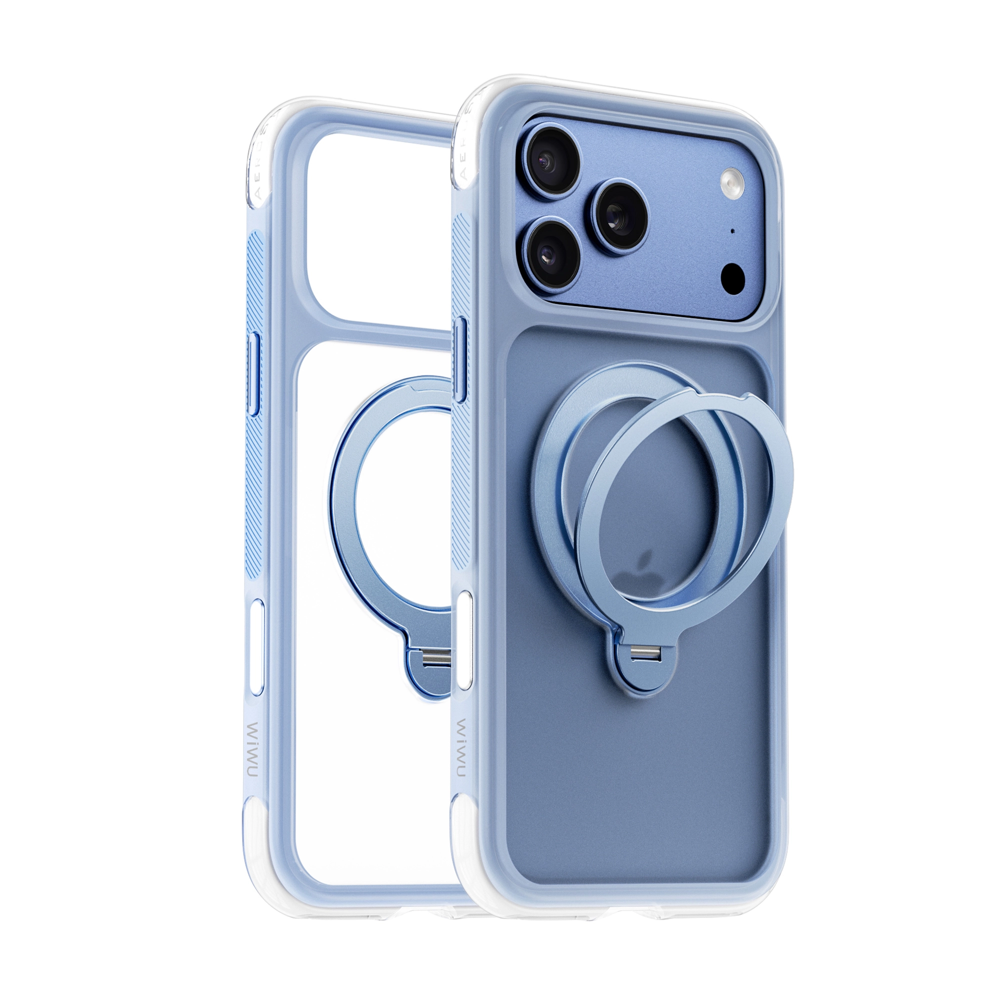 ốp iPhone 18 Pro Max Wiwu Magsafe xoay xanh dương
