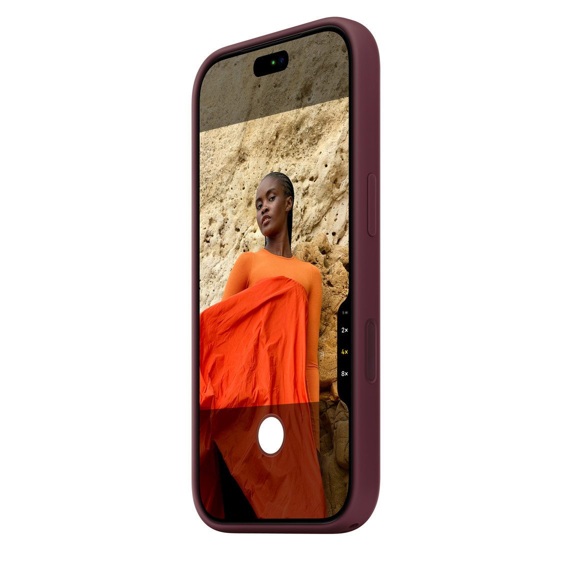 ốp lưng iPhone 18 Pro đỏ burgundy chính hãng