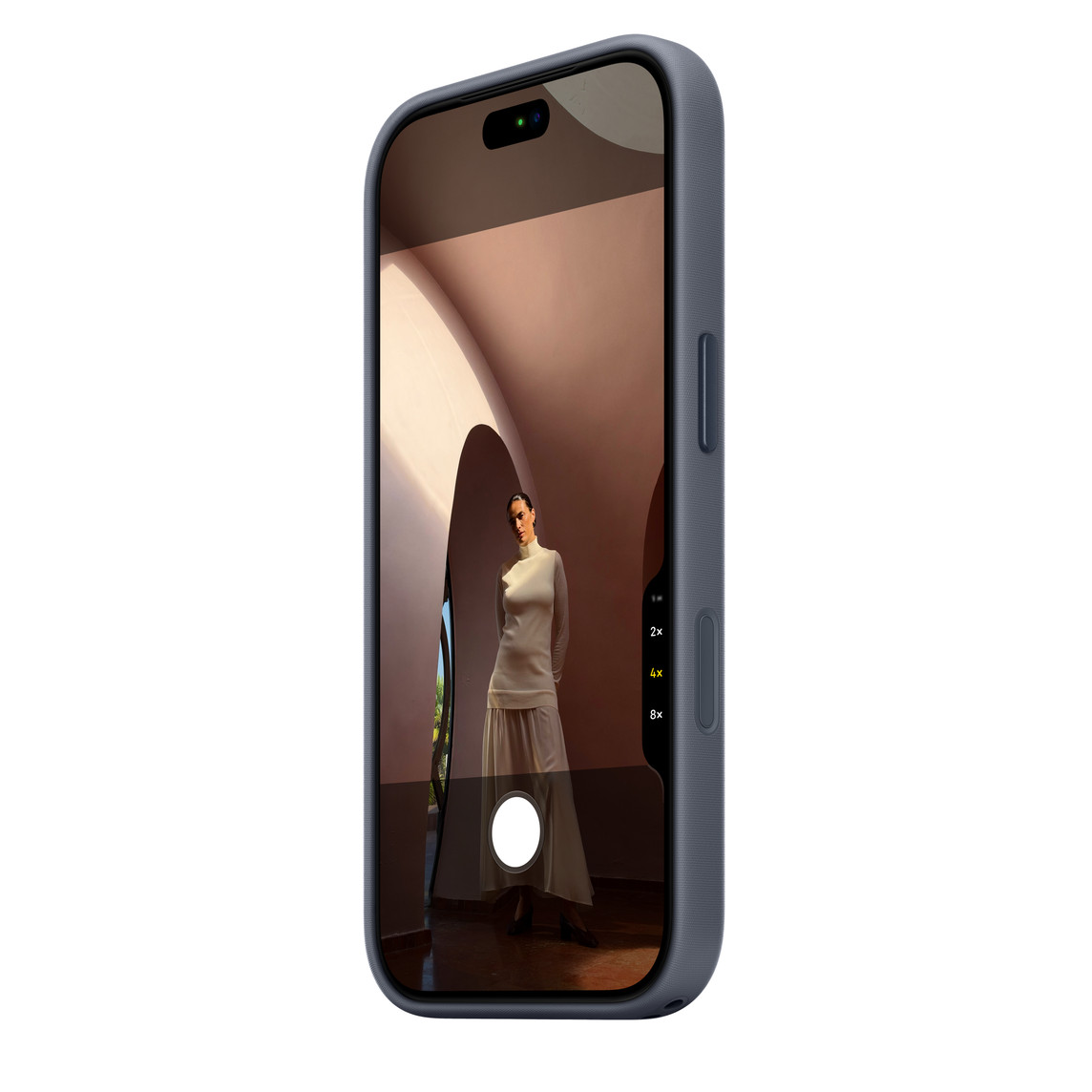 ốp lưng iPhone 18 Pro techwoven xanh chambray chính hãng