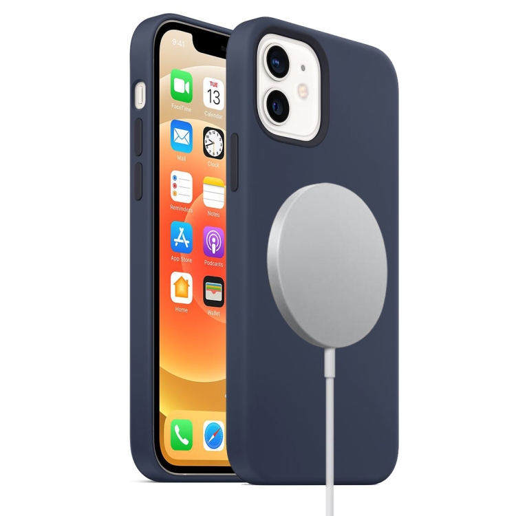 ốp lưng silicon iPhone 12 mini xanh navy