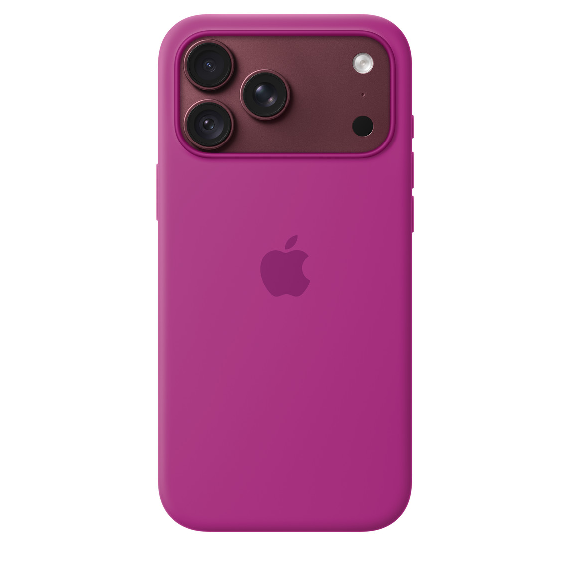 ốp lưng silicon iPhone 18 pro max đỏ tía chính hãng