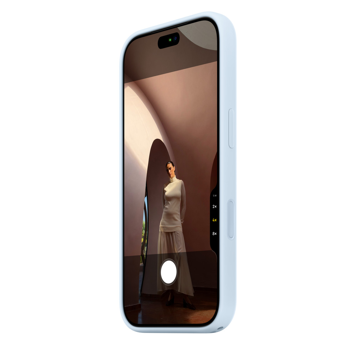 ốp lưng silicon iPhone 18 Pro Xanh Biếc chính hãng