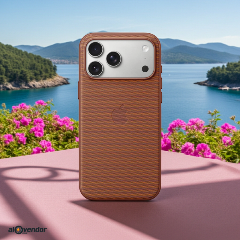 ốp lưng techwoven iPhone 17 Pro Max nâu