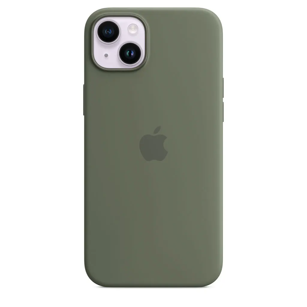 Ốp Silicon iPhone 14 Plus Xanh rêu