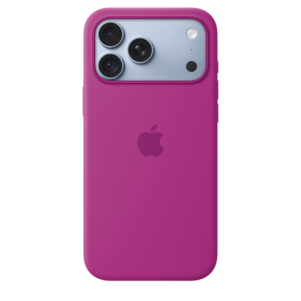 ốp silicon iPhone 18 pro max đỏ tía chính hãng