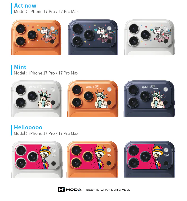 tấm dán sticker Hoda iPhone 17 Pro Max