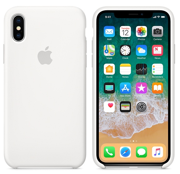 iPhone X/XS Silicone Case White Replica 