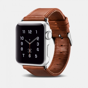 Dây da Apple Watch Vintage iCarer Brown chính hãng 