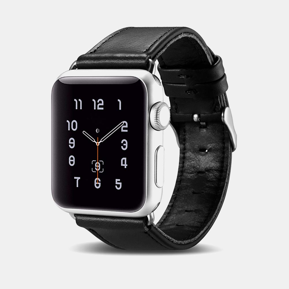 Dây da Apple Watch Vintage iCarer Black chính hãng