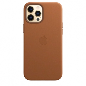 Leather Case iPhone 12 Pro Max Saddle Brown Replica