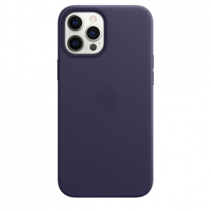 Apple Leather Case with MagSafe iPhone 12 Pro Max Deep Violet