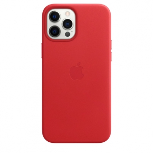Apple Leather Case with MagSafe iPhone 12 Pro Max (PRODUCT)RED