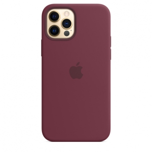iPhone 12 | 12 Pro Silicone Case Plum with MagSafe Replica