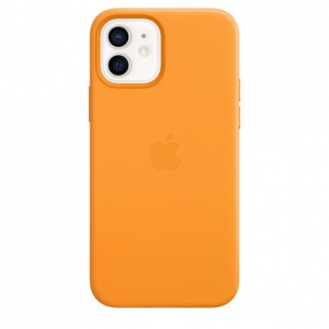 iPhone 12 | 12 Pro Leather Case California Poppy with MagSafe Replica