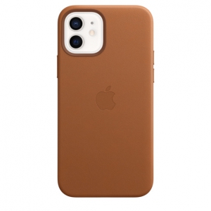iPhone 12 | 12 Pro Leather Case Saddle Brown with MagSafe Replica