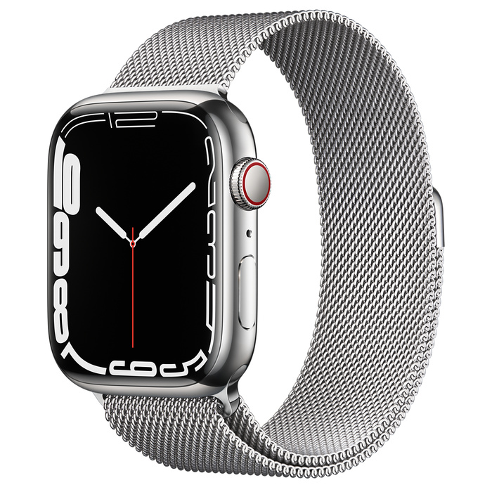 Apple Watch Series 7 45MM Stainless Steel Milanese Loop