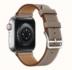 Dây Apple Watch Hermes Taupe Single Tour