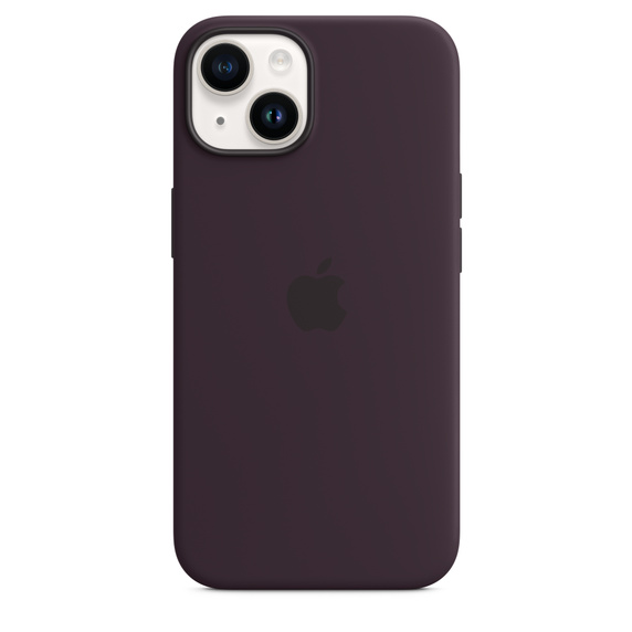 iPhone 14 Silicone Case with MagSafe - Elderberry