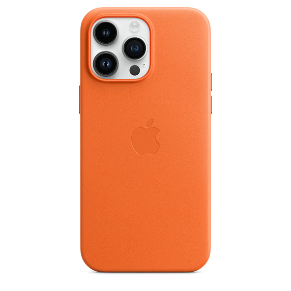 iPhone 14 Pro | 14 Pro Max Leather Case MagSafe Orange Replica