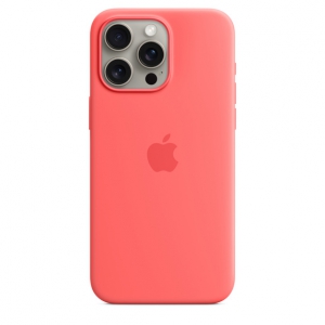 iPhone 15 Pro Max Silicone Case with MagSafe - Guava