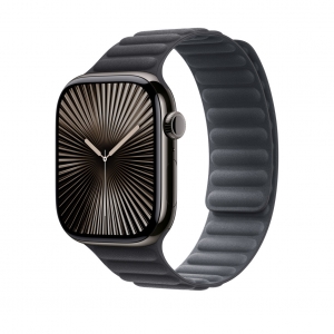 Dây đeo Apple Watch từ tính mắt xích đen 46mm M/L