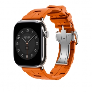 Dây Apple Watch Hermes Orange Kilim Single Tour chính hãng