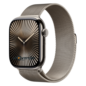 Apple Watch Series 10 Natural Titanium with Milanese Loop 46MM