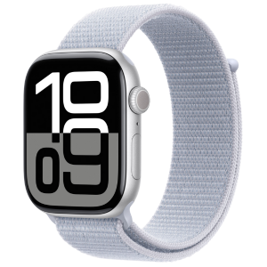 Apple Watch Series 10 Silver with Sport Loop Blue Cloud 46MM GPS+LTE
