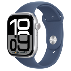 Apple Watch Series 10 Silver with Sport Band Blue 46MM GPS+LTE