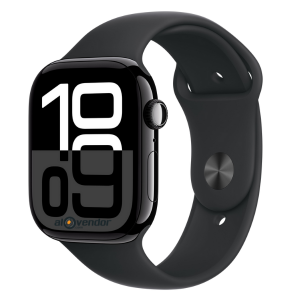Apple Watch Series 10 Jet Black with Sport Band Black 46MM GPS