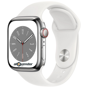 Apple Watch Series 8 41MM Stainless Steel White Sport Band