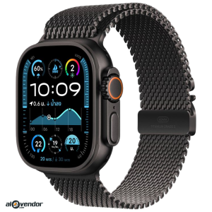 Apple Watch Ultra 2 Black Titanium Milanse Loop Black