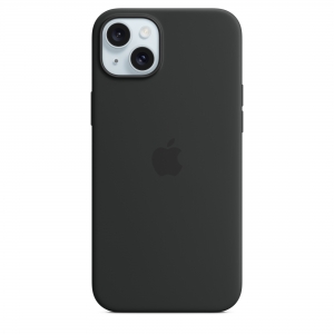 Ốp Silicon iPhone 15 Plus Đen MagSafe Replica